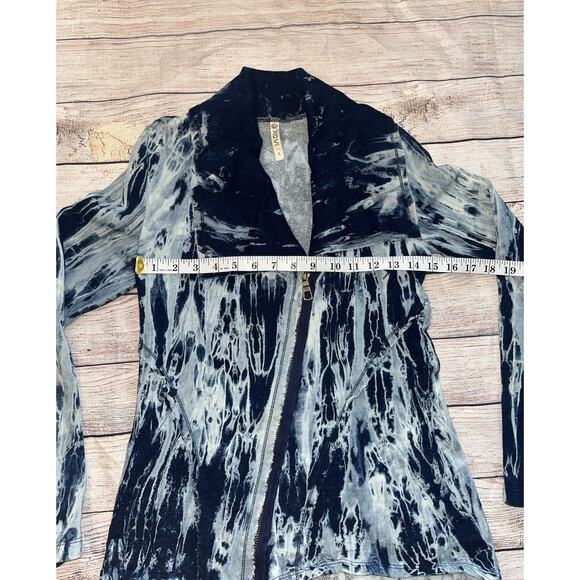 Xcvi Zip-up Jacket Bleach Blue Women’s S Cotton B3 - Picture 4 of 7